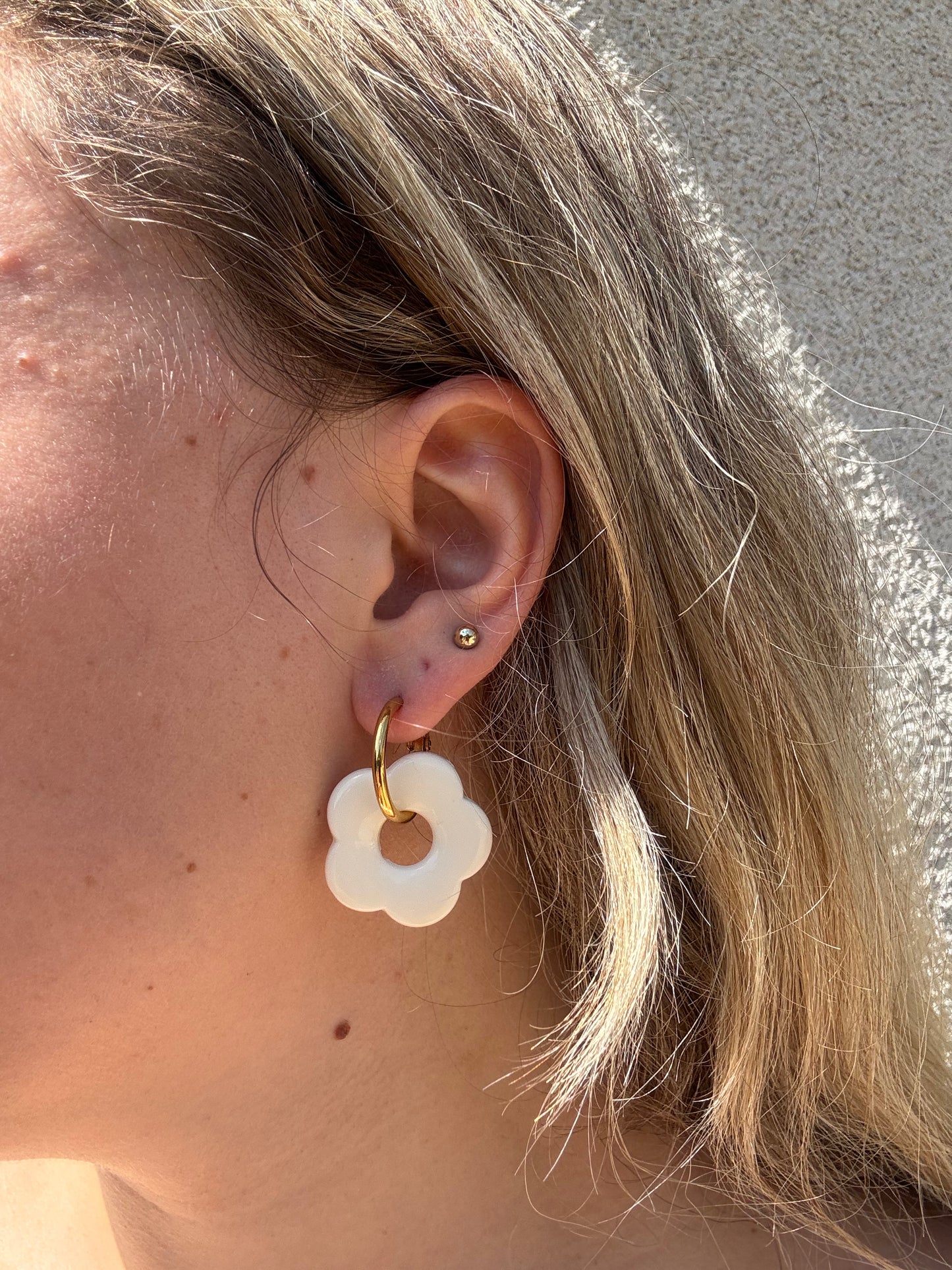Boucles d’oreilles Fleur
