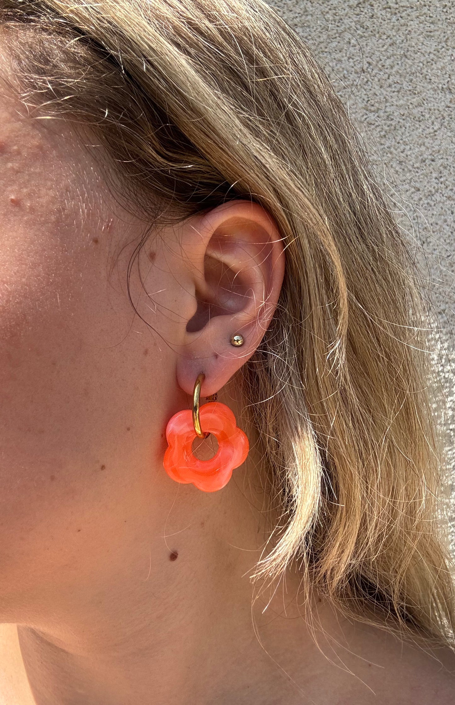 Boucles d’oreilles Fleur