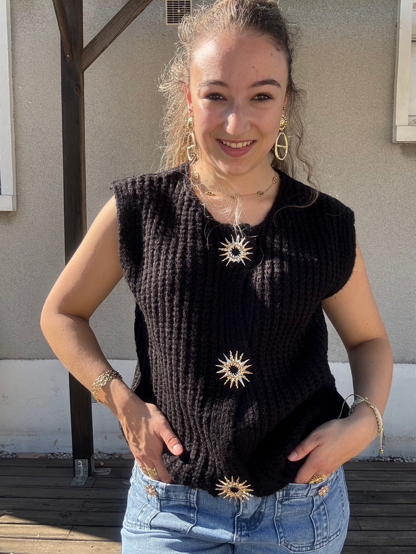 Gilet à boutons