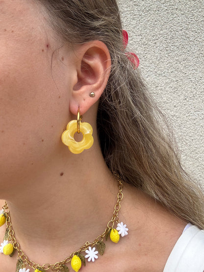 Boucles d’oreilles Fleur
