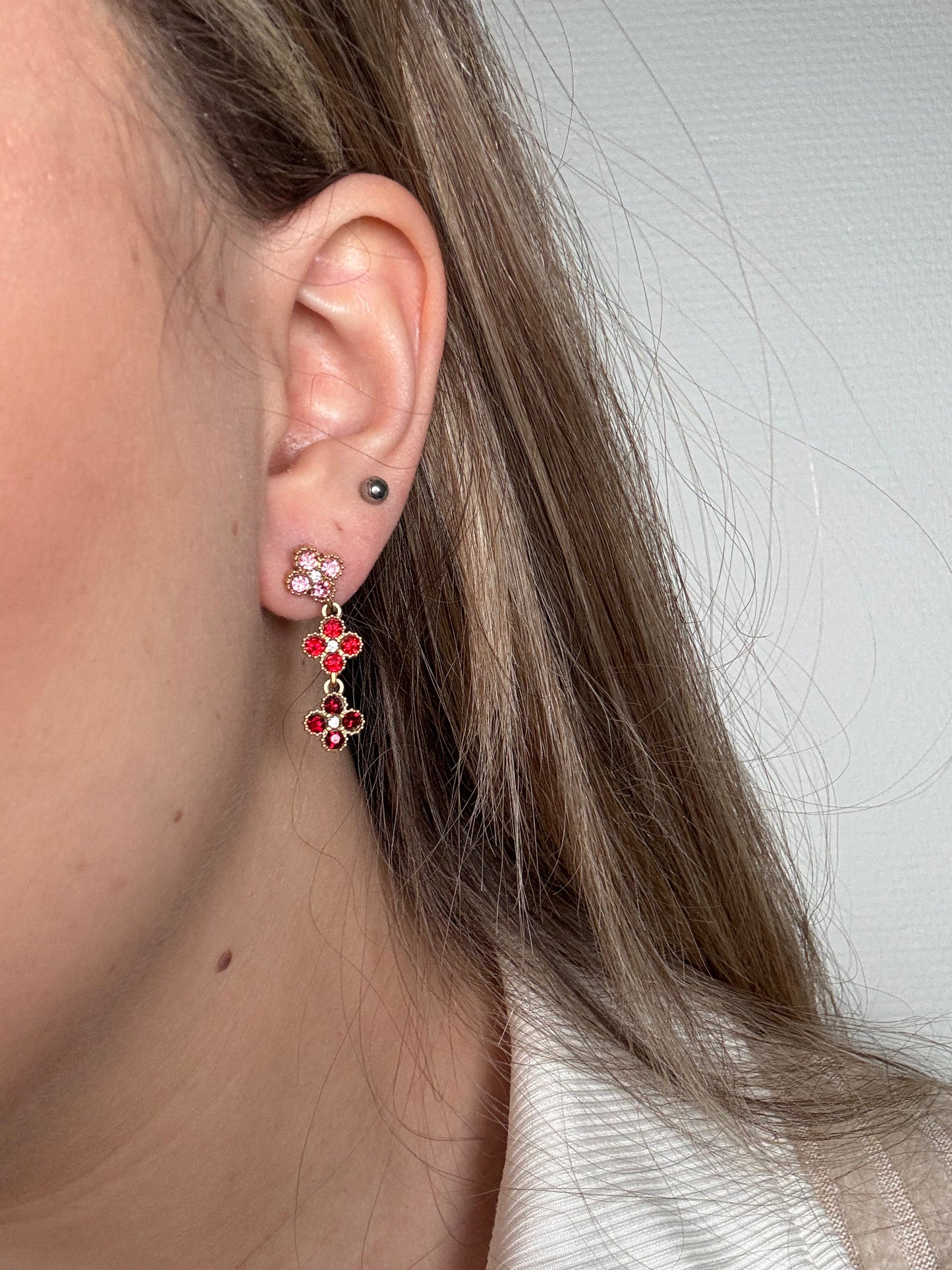Boucles d’oreilles en zircon ￼