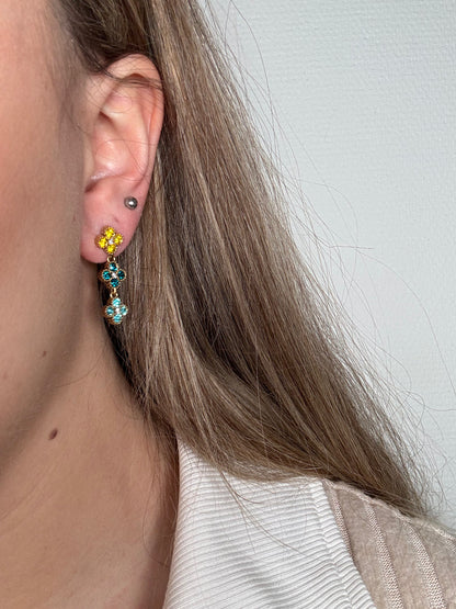 Boucles d’oreilles en zircon ￼